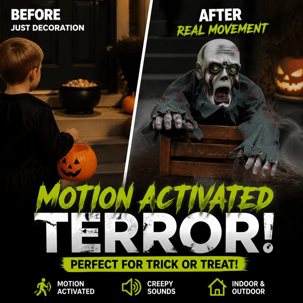 🔥Halloween Horror Model Crawling Ghost