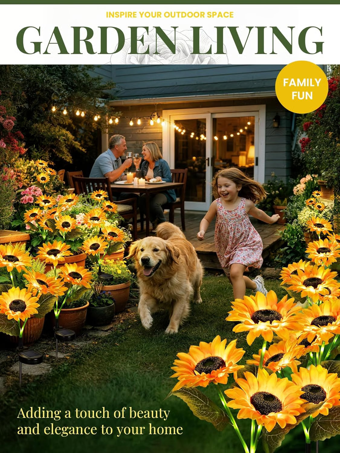 ⏳Time-Limited Special Price: $9.99!!⏰ LuminaBloom™ 3-in-1 Solar Sunflower Garden Stake Lights 🌻 | Waterproof 🌧️ | No Wiring💡
