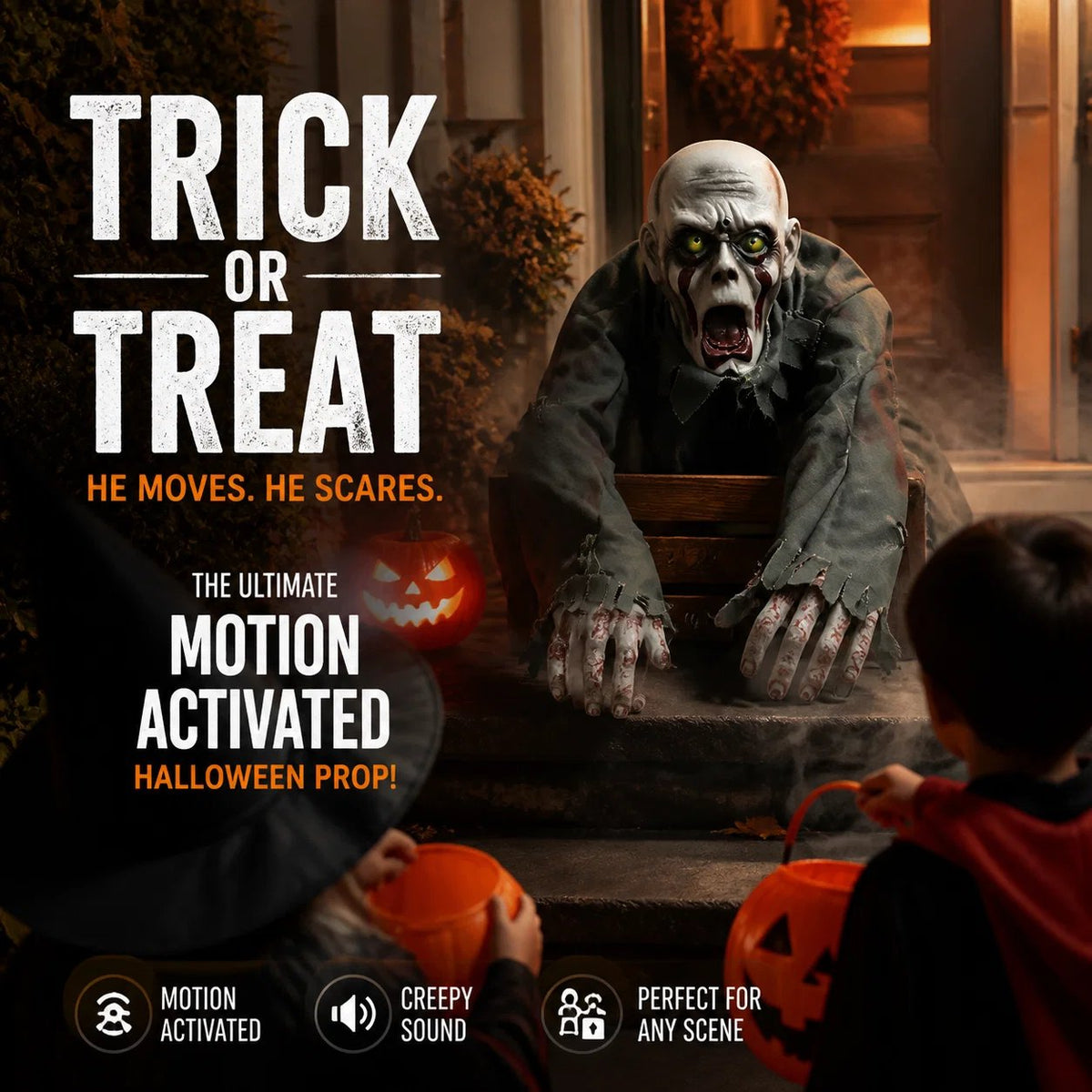 🔥Halloween Horror Model Crawling Ghost