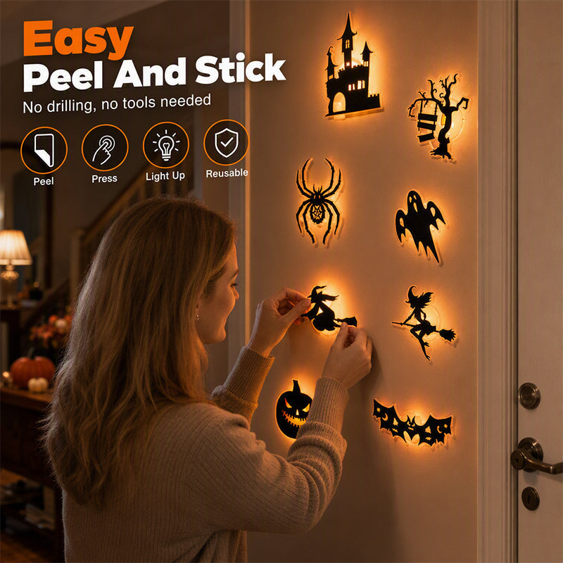 🎃Halloween Glow in Dark Wall Stickers🦇