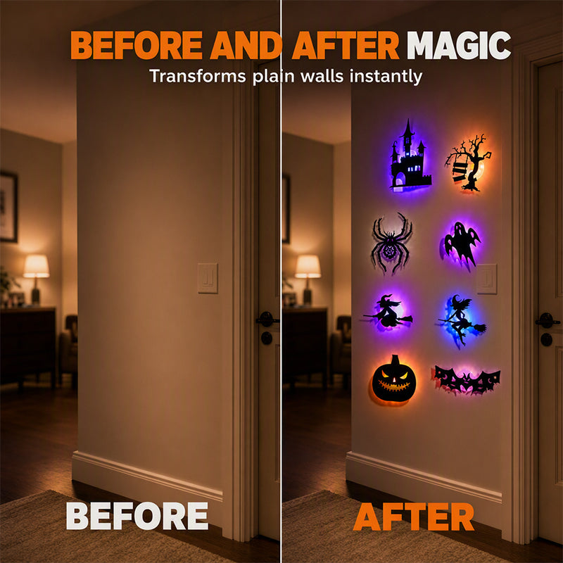 🎃Halloween Glow in Dark Wall Stickers🦇