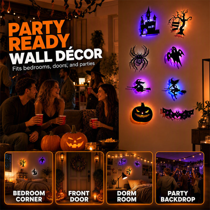 🎃Halloween Glow in Dark Wall Stickers🦇
