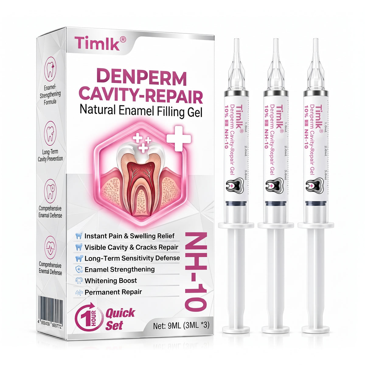 Timlk® DenPerm Cavity-Repair Natural Enamel Filling Gel