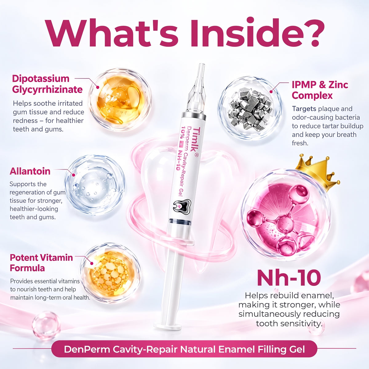 Timlk® DenPerm Cavity-Repair Natural Enamel Filling Gel