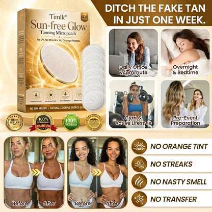 Timlk® Sun-Free Glow Tanning Micropatch