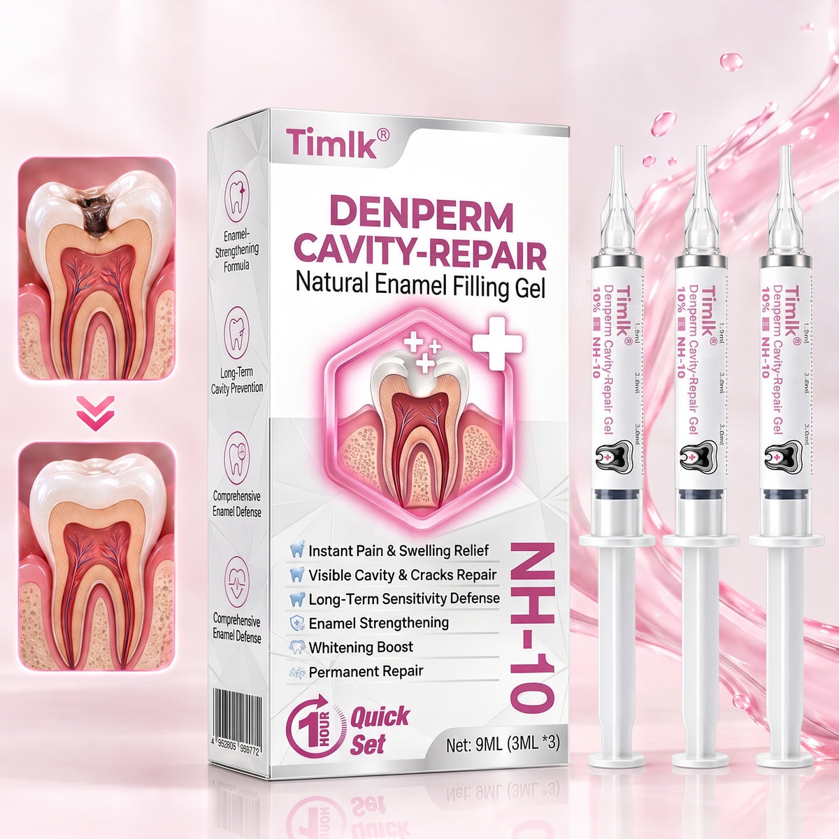 Timlk® DenPerm Cavity-Repair Natural Enamel Filling Gel