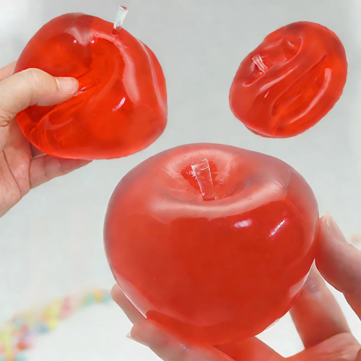 Apple Squishy Stress Ball Toy – 8cm Slow Rising Fidget Toy