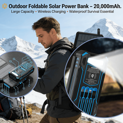 🌞 Outdoor Foldable Solar Power Bank
