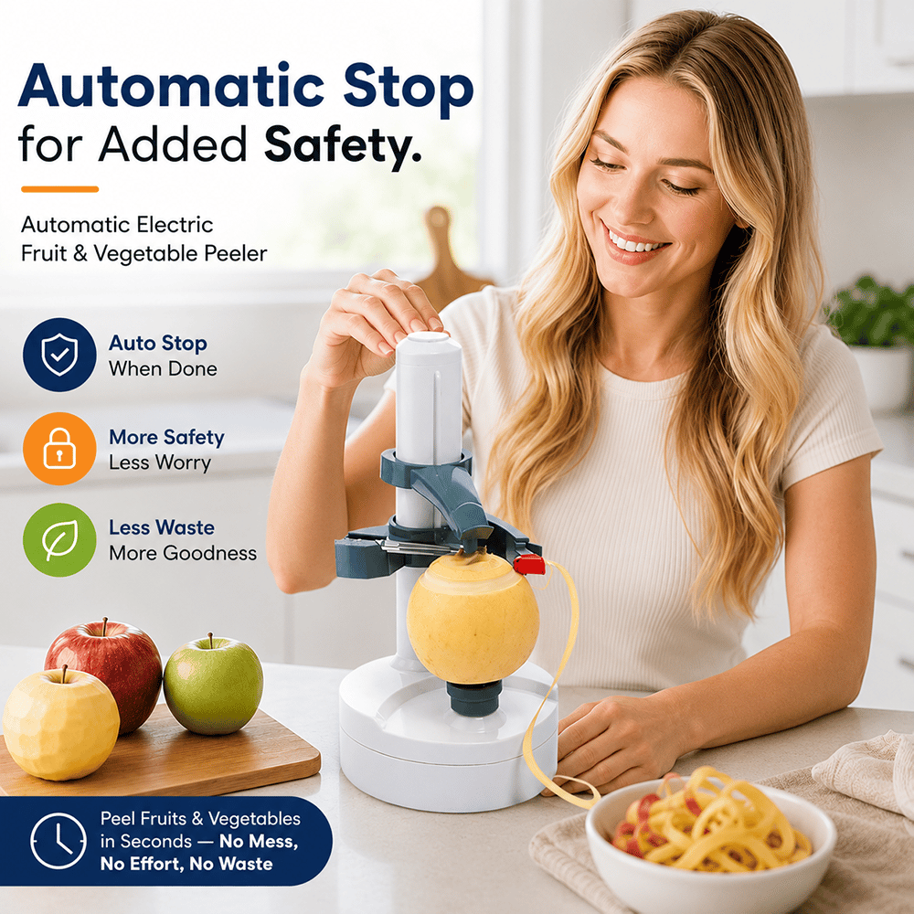 🍎 Automatic Electric Fruit & Vegetable Peeler