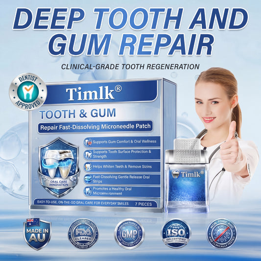 Your Smile🦷Tooth & Gum Repair Fast-Dissolving Microneedle Patch✨ (𝟓-𝐢𝐧-𝟏 💎 𝐑𝐞𝐛𝐮𝐢𝐥𝐝 𝐄𝐧𝐚𝐦𝐞𝐥 & 𝐃𝐞𝐧𝐭𝐢𝐧 • 𝐒𝐭𝐫𝐞𝐧𝐠𝐭𝐡𝐞𝐧 𝐆𝐮𝐦𝐬 • 𝐄𝐫𝐚𝐝𝐢𝐜𝐚𝐭𝐞 𝐓𝐚𝐫𝐭𝐚𝐫 & 𝐎𝐝𝐨𝐫 • 𝐖𝐡𝐢𝐭𝐞𝐧𝐢𝐧𝐠 • 𝐒𝐭𝐨𝐩 𝐓𝐨𝐨𝐭𝐡 𝐒𝐞𝐧𝐬𝐢𝐭𝐢𝐯𝐢𝐭𝐲)