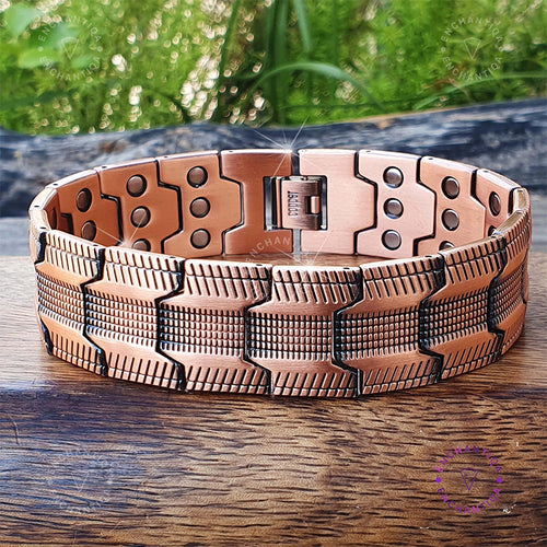 Geometric Link Bangle · Spiritual Energy Jewelry