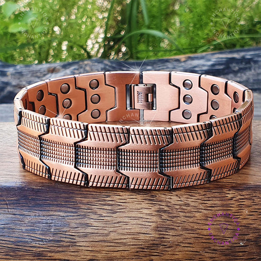 Geometric Link Bangle · Spiritual Energy Jewelry