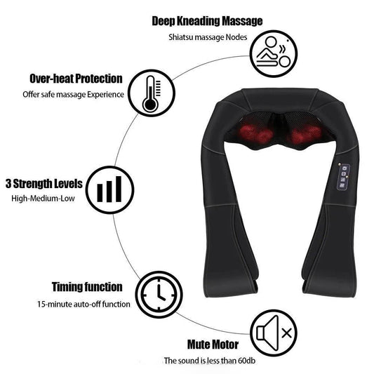 Infrared Back and Neck Massager with Heat