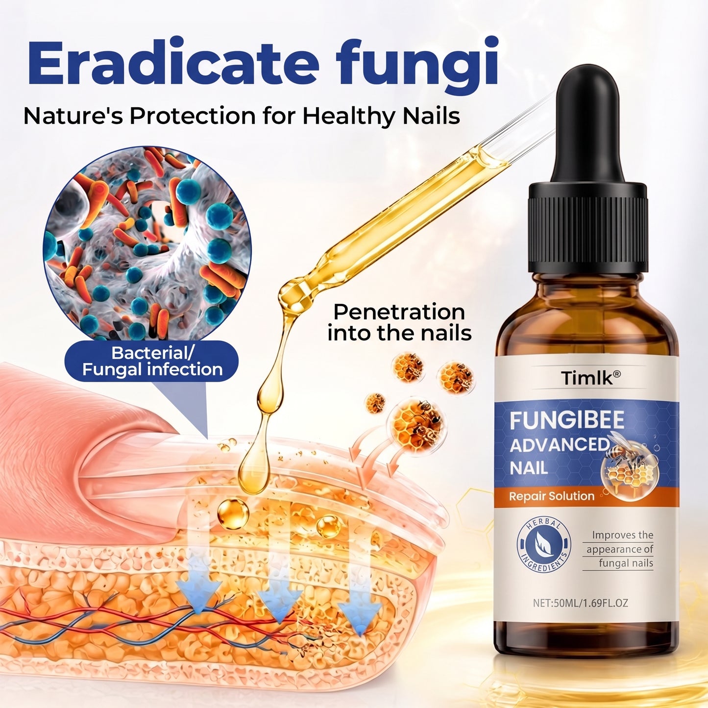 Timlk® FungiBee Advanced Nail Repair Solution