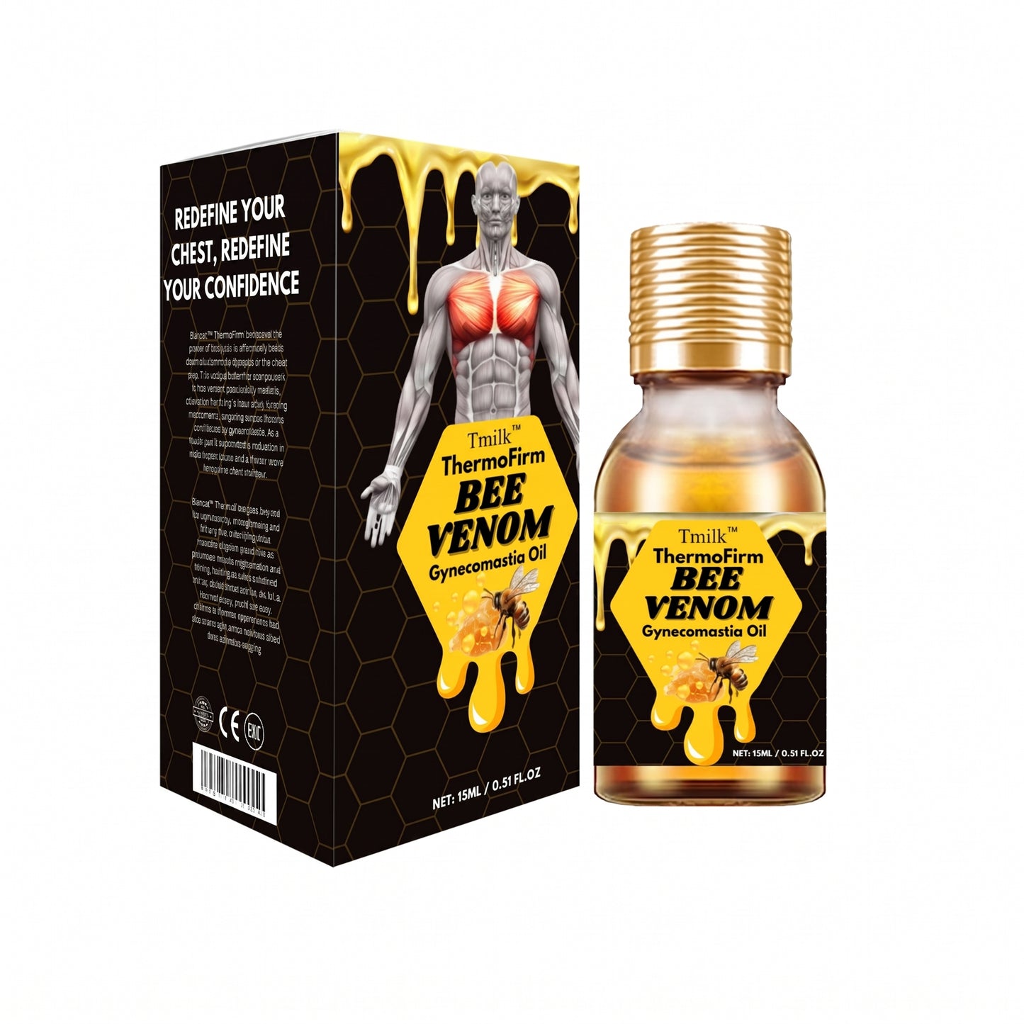 Timlk® ThermoFirm Bee Venom Gynecomastia Oil