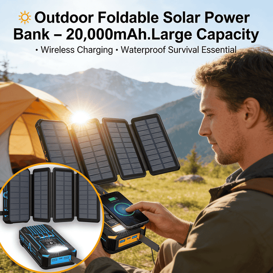 🌞 Outdoor Foldable Solar Power Bank