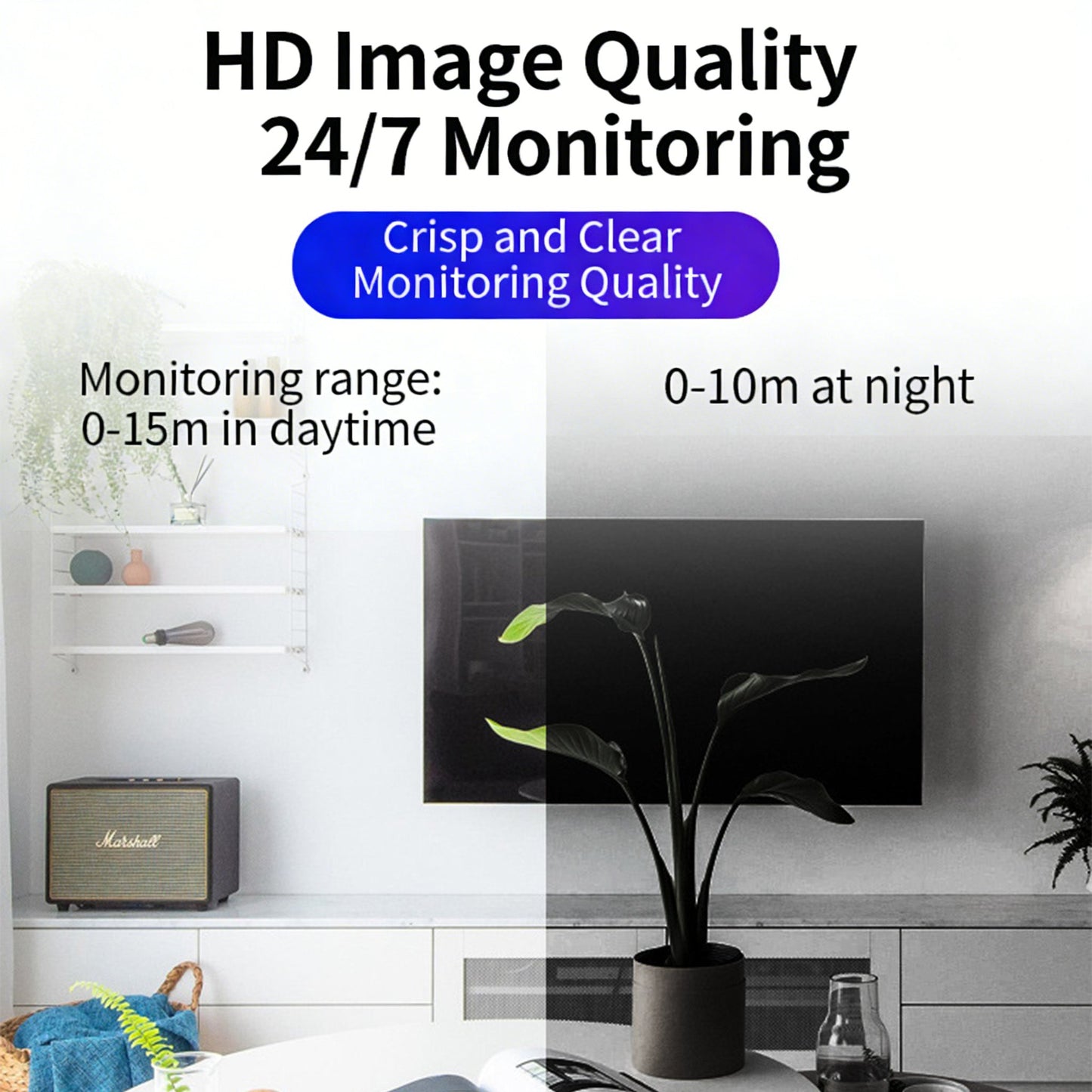 Smart Indoor Light Bulb-Style Surveillance Monitor✨