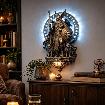 🔥Last Day 49% OFF - 2026 Noticeablek®Odin Wall Lamp – The Allfather’s Watchful Light🛡️