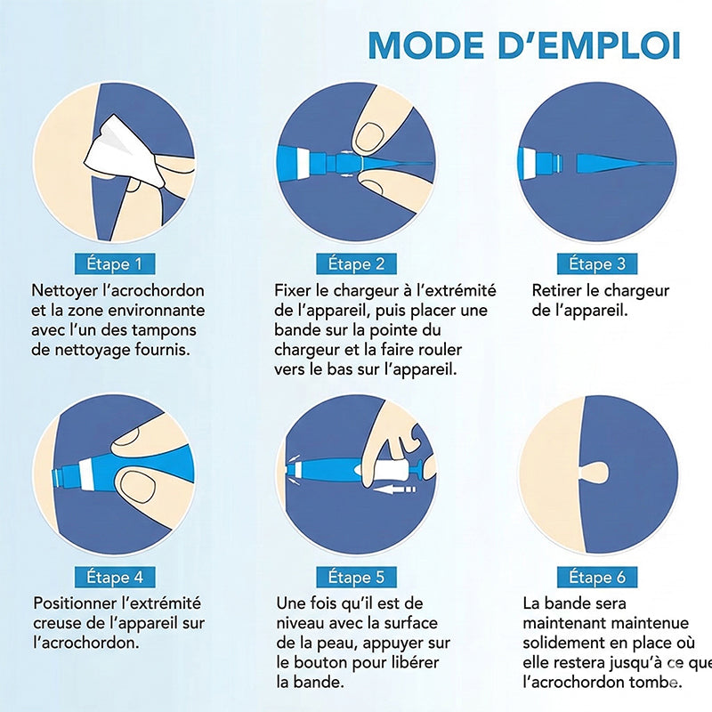 AuraGen® Stylo à double embout pour l'élimination des verrues