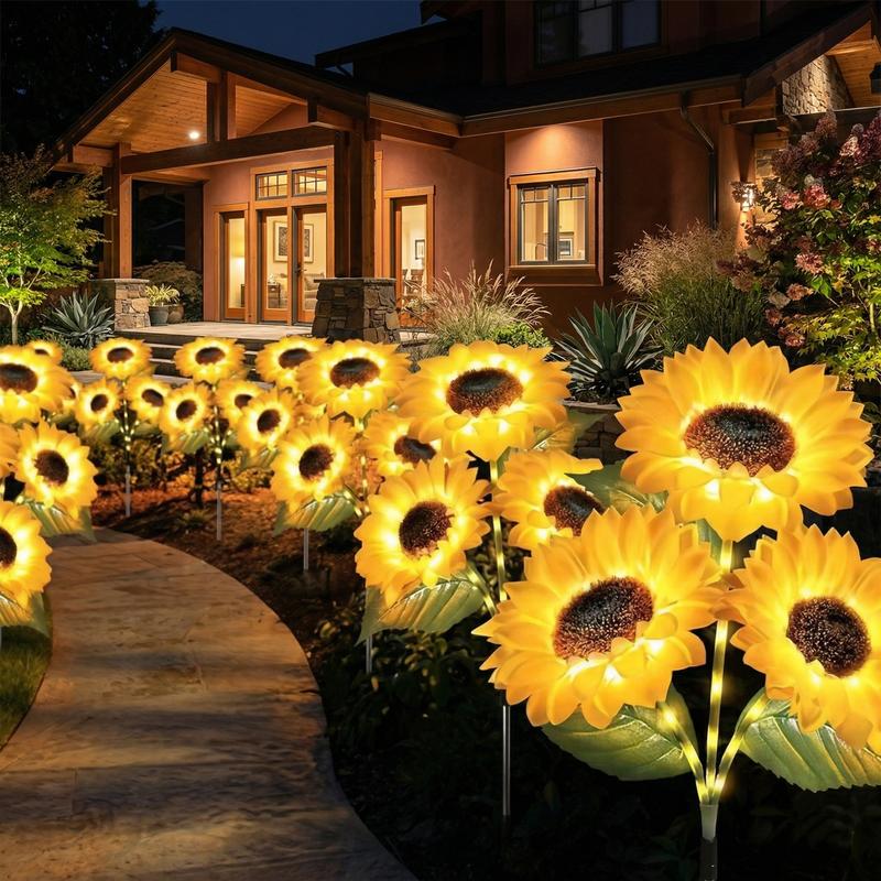 ⏳Time-Limited Special Price: $9.99!!⏰ LuminaBloom™ 3-in-1 Solar Sunflower Garden Stake Lights 🌻 | Waterproof 🌧️ | No Wiring💡