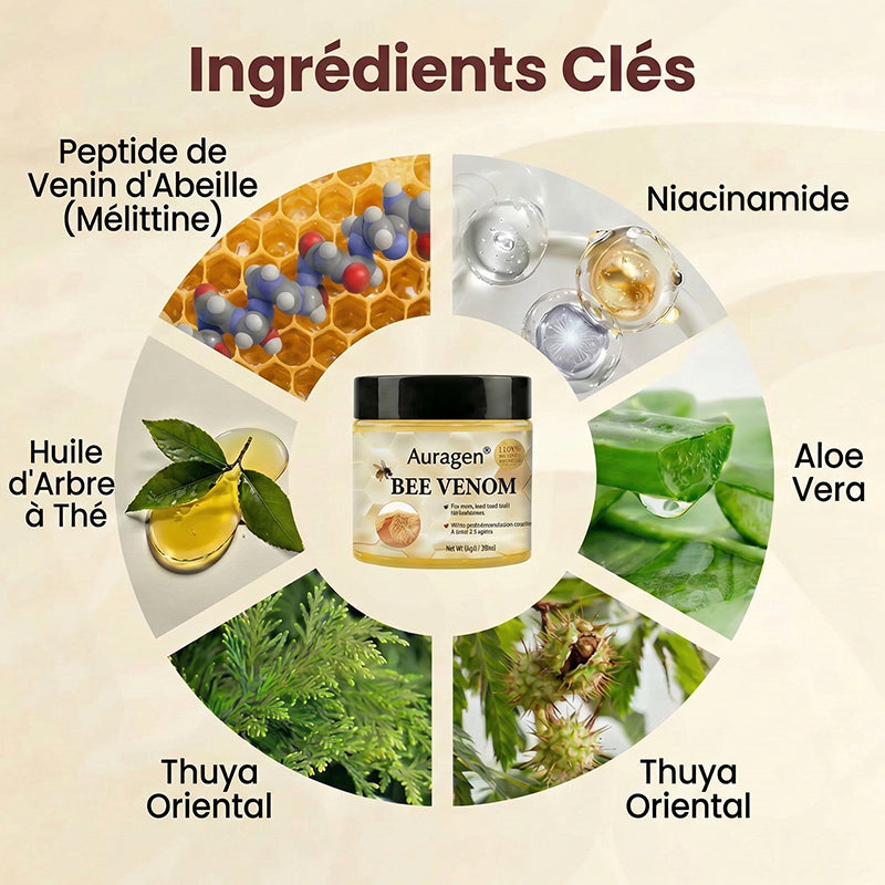 Crème de renouvellement cutané au venin d'abeille